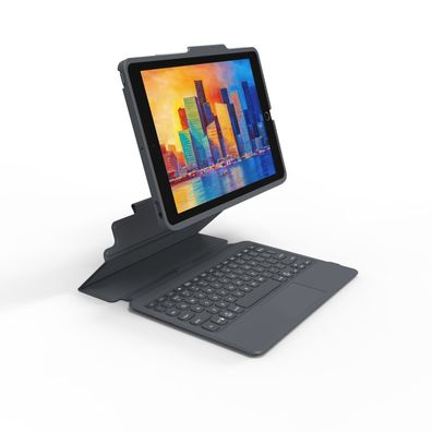 ZAGG Pro Keys - Tastatur und Foliohülle - mit Trackpad - hintergrundbeleuchtet - Blue
