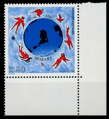 Frankreich 1991 Nr 2828 postfrisch ECKE-URE X88CF16