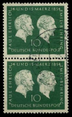 BRD 1954 Nr 197 gestempelt SENKR PAAR X6EAC9E