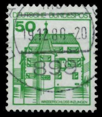 BRD DS BURGEN U. Schlösser Nr 1038AI R gestempelt X707D16