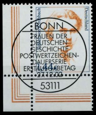 BRD DS FRAUEN Nr 2297 zentrisch gestempelt ECKE-ULI X70F222