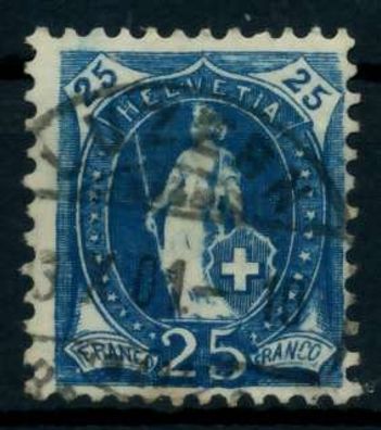 Schweiz ST. HELV Nr 67C gestempelt X746A52