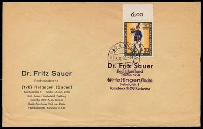BERLIN 1957 Nr 176 BRIEF EF X79028A