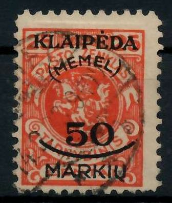 MEMEL 1923 Nr 126 gestempelt gepr. X7B2462