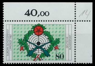 BRD 1987 Nr 1330 postfrisch ECKE-ORE X8591D6