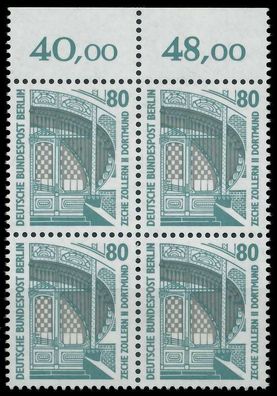 BERLIN DS Sehenswürdigkeiten Nr 796 postfrisch Viererbl X8F9096