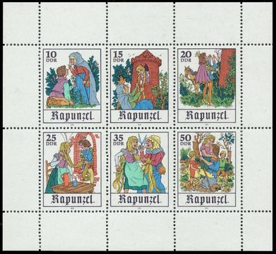 DDR BLOCK Kleinbogen Nr 2382-2387 postfrisch Kleinbg SBB02C2