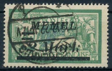 MEMEL 1922 Nr 88 zentrisch gestempelt X452D92