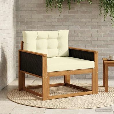vidaXL Outdoor Mittelsofa Natur
