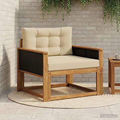 vidaXL Outdoor Mittelsofa Natur