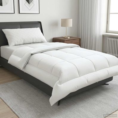 vidaXL Bettdecke 137x200 cm Winter 450 GSM Australische Wolle Weiß