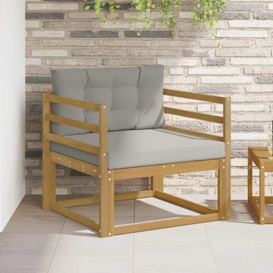 vidaXL Outdoor Mittelsofa Polyester Weiß