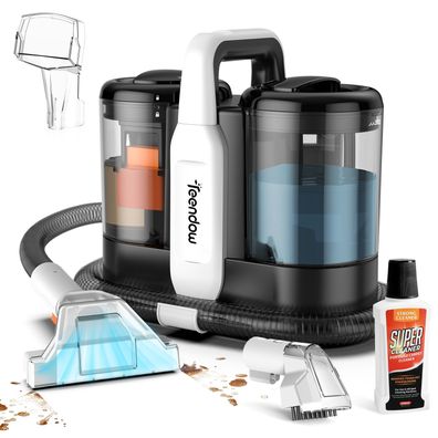 Teendow C5 tragbarer teppichreinigungssauger,500w,11 kPa, ntfernt flecken, eräuscharm
