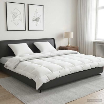 vidaXL Bettdecke und Kissen Set 3 pcs 240x260 cm 4 Jahreszeiten Wolle