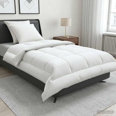 vidaXL Bettdecke und Kissen Set 3 pcs 155x220 cm Sommer 200 GSM Wolle