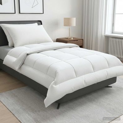vidaXL Bettdecke und Kissen Set 3 pcs 155x220 cm Sommer 200 GSM Wolle