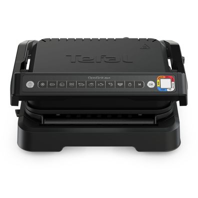 TEFAL OptiGrill 2in1 GC7728, Schwarz, Rechteckig, Tasten, 600 cm², 1 Zone(n), Scharni