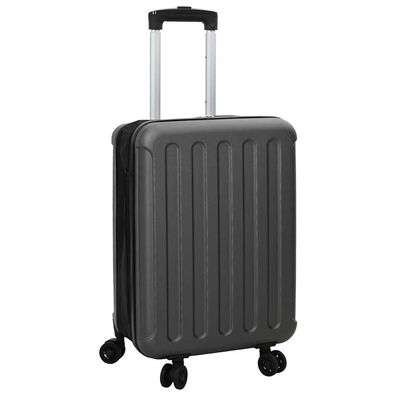vidaXL Koffer mit Schloss Dunkelgrau 34 x 23 x 55,5 cm ABS Kunststoff