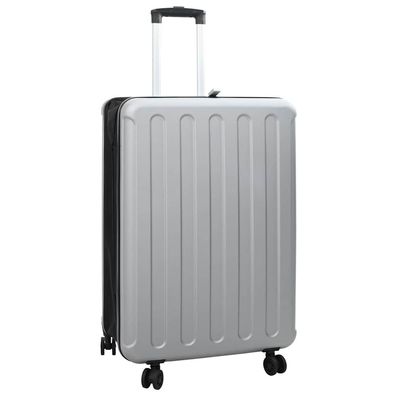 vidaXL Koffer mit Schloss Silber 50 x 30 x 76 cm ABS Kunststoff