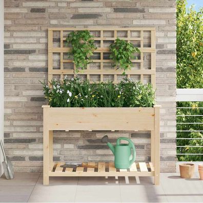vidaXL Garten-Pflanzgefäß Beige 115 x 60,5 x 153 cm