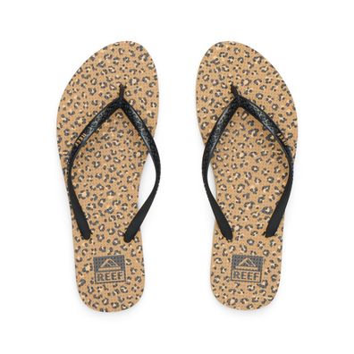 REEF Women Flip Flop Reef Seaside Prints leopard/black - Größe: 9 (40)