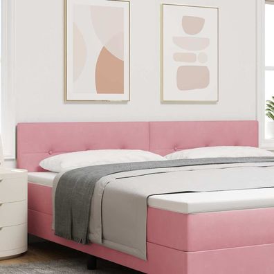 vidaXL Kopfteil Rosa 200 cm Samt