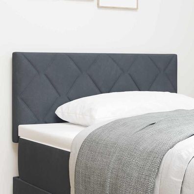 vidaXL Kopfteil Dunkelgrau 90 cm Samt