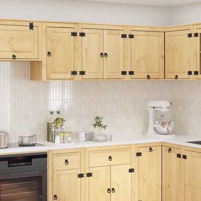 vidaXL Schrank SKI Honigbraun 60 x 32 x 60 cm Massives Kiefernholz