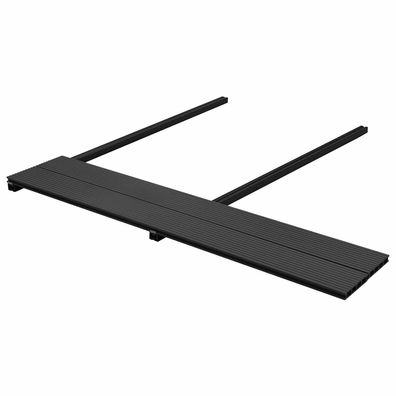 vidaXL Terrassendiele 16 stk. Schwarz WPC
