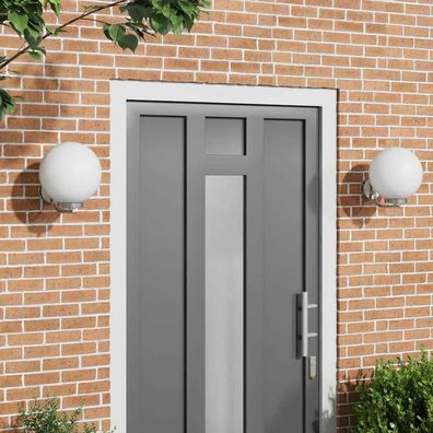 vidaXL Außenwandleuchte 2 pcs Silber 29 x 25 x 33 cm