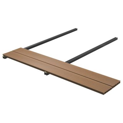 vidaXL Terrassendiele 78 stk. Teakfarbe WPC