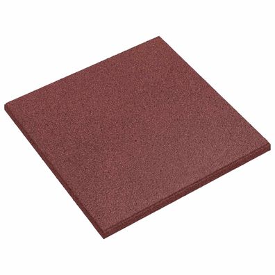 vidaXL Sturzschutzfliesen 18 stk. Rot 50 x 50 cm Gummi