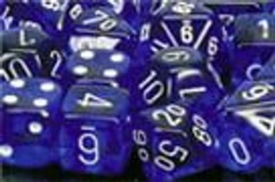 Translucent Polyhedral Blue/white 7-Die Set
