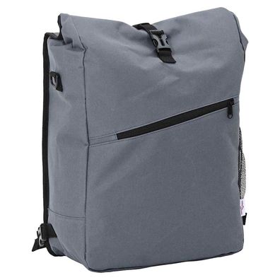 vidaXL Fahrradtasche Grau 33 x 16 x 60 cm Polyester