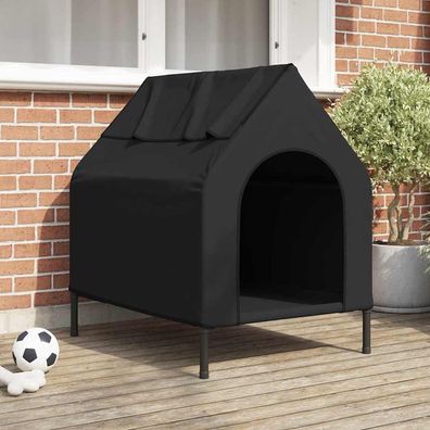 vidaXL Haustierhaus Schwarz 90 x 65 x 83 cm Stahl