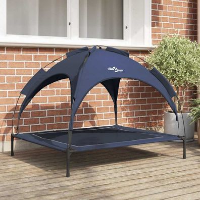 vidaXL Hundebett Marineblau 104 x 86 x 84,5 cm Stahl