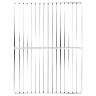 vidaXL Grillrost Silber 40 x 30 cm Edelstahl