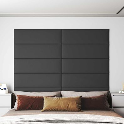 vidaXL Wandkopfteilen 12 pcs Grau 90 x 30 cm Stoff