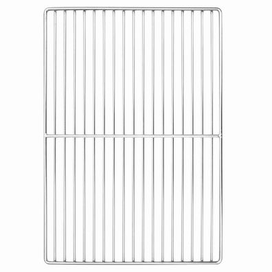 vidaXL Grillrost Silber 47 x 32,5 cm Edelstahl