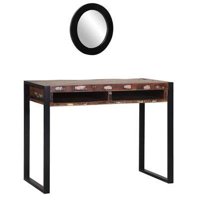 vidaXL Schminktisch Mehrfarbig 100 x 50 x 75 cm Massivholz Altholz