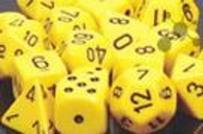 Opaque 12mm d6 Yellow/black Dice Block™ (36 dice)