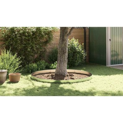 vidaxl Rasenzaun Galvanisierte Farbe 100 x 20 x 0,07 cm