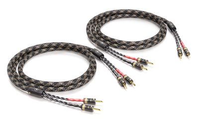 Viablue -SC-4 Silver- HighEnd Lautsprecherkabel - Single-Wiring - Bananas T8 - Cobra