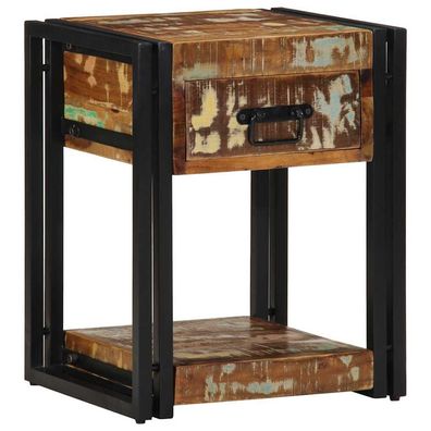 vidaXL Nachttisch 40 x 35 x 50 cm Massives upgecyceltes Holz