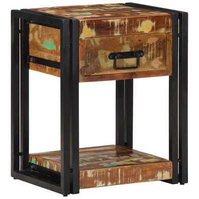 vidaXL Nachttisch 2 pcs 40 x 35 x 50 cm Massives upgecyceltes Holz