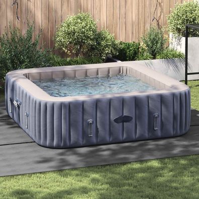 vidaXL Bodenfolie für Pools Hellgrau 396 x 396 x 0,1 cm Vliesstoff