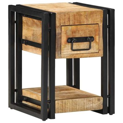 vidaXL Nachttisch 2 pcs Braun 30 x 30 x 40 cm Massivholz Mango