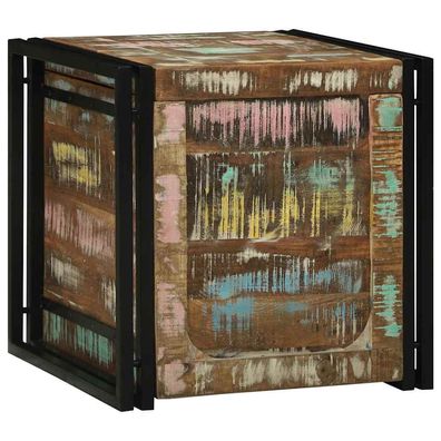 vidaXL Aufbewahrungsbox 50 x 50 x 50 cm Massives upgecyceltes Holz