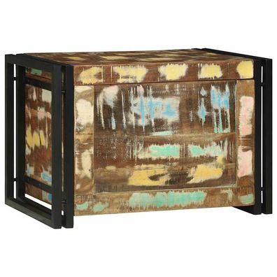 vidaXL Aufbewahrungsbox Braun und Schwarz 60 x 40 x 41 cm Altholz