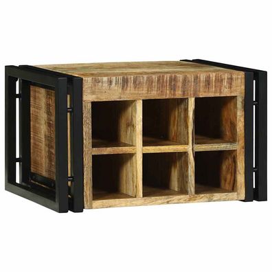 vidaXL Weinregal 2 pcs 46 x 35 x 27,5 cm Massivholz Mango